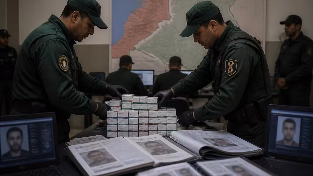 Algérie-Maroc : une saisie historique de prégabaline, 25 fugitifs recherchés