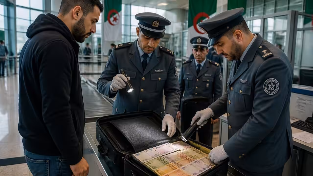Arrivée en Algérie avec 12 000 euros en liquide : le contrôle strict des douaniers à l&rsquo;aéroport ne laisse rien passer