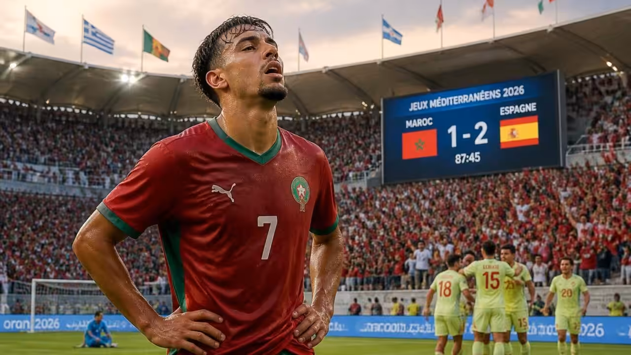 Jeux Méditerranéens 2026 : Le Maroc encaisse un retour spectaculaire malgré 80 minutes en infériorité numérique