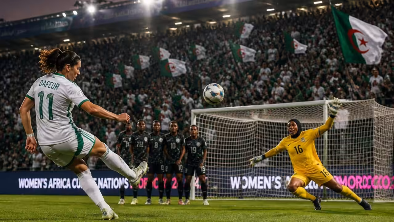 « Le But du Tournoi » : le somptueux coup franc de Marine Dafeur qui propulse l’Algérie en quarts de finale