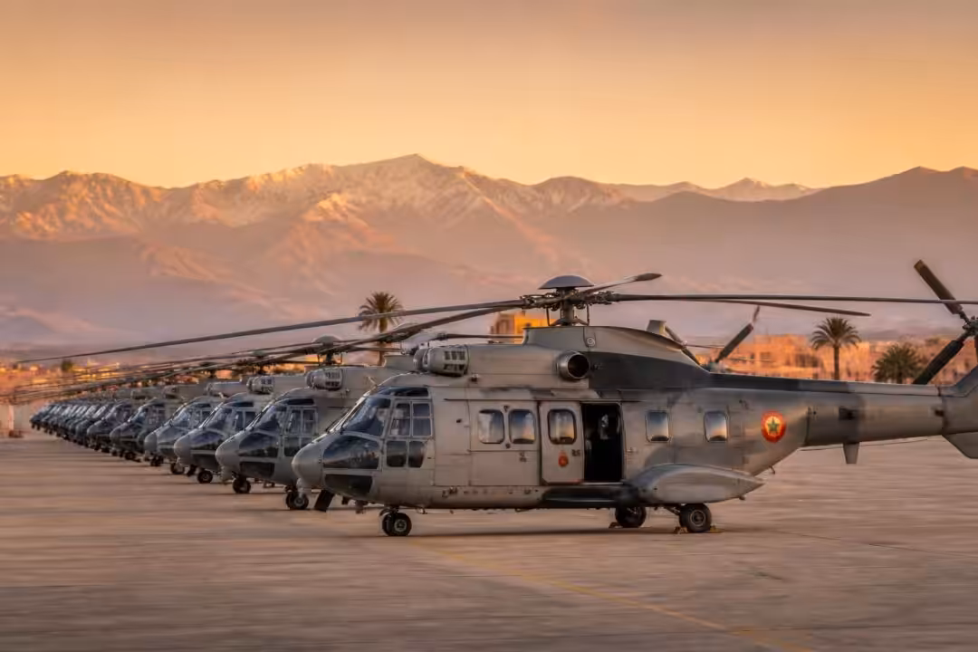 le maroc dynamise ses acquisitions d’armements français avec une commande de dix hélicoptères caracal, renforçant ainsi sa capacité de défense et sa coopération militaire.