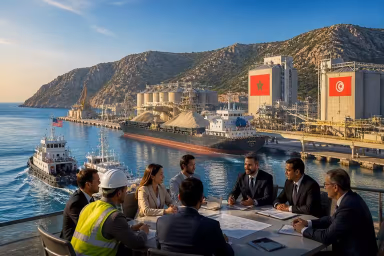 washington intensifie sa politique en méditerranée en collaborant étroitement avec le maroc et la tunisie pour sécuriser l'approvisionnement en phosphates, ressources stratégiques vitales.