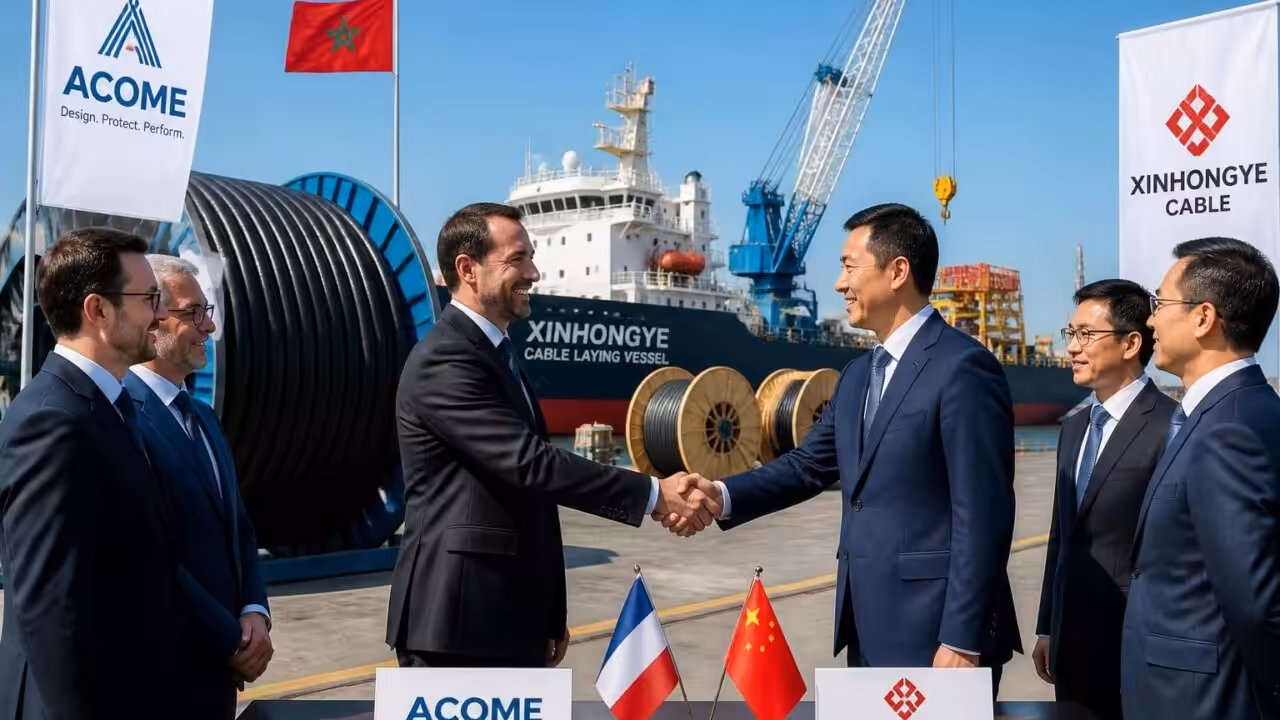 Le groupe Acome prévoit de s&rsquo;associer au câblier chinois Xinhongye pour lancer une coentreprise au Maroc