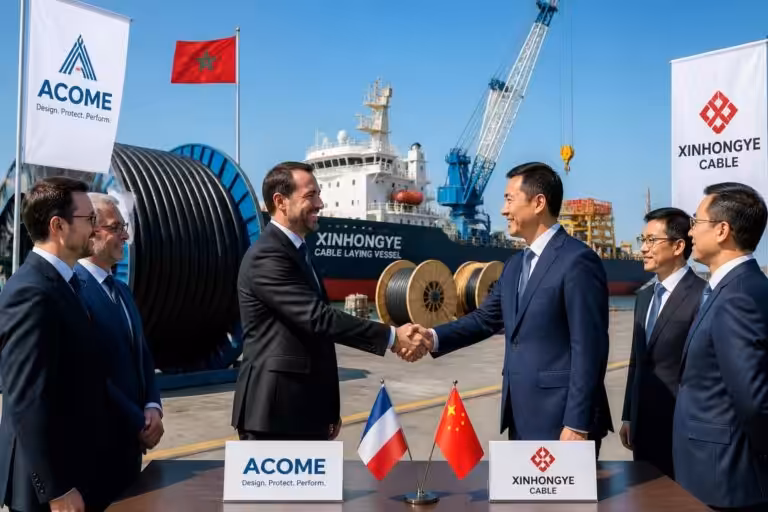Le groupe Acome prévoit de s&rsquo;associer au câblier chinois Xinhongye pour lancer une coentreprise au Maroc