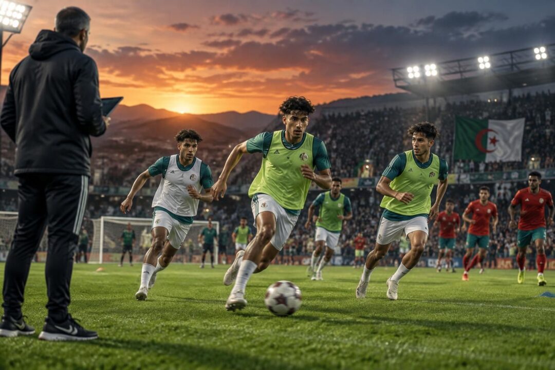 en pleine montée en puissance à l’unaf, l’algérie u20 affine sa préparation avant le choc très attendu face au maroc.