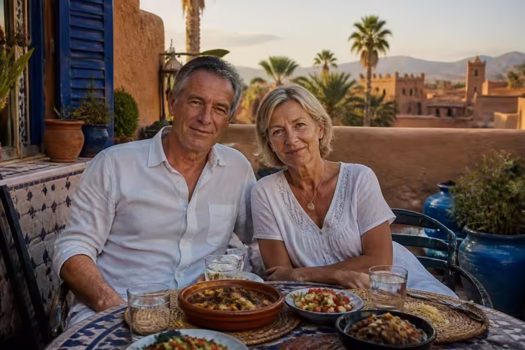 découvrez comment yves et nathalie vivent confortablement leur retraite au maroc avec un budget de 1 000 € par mois, en adoptant un mode de vie simple où la cuisine fait désormais partie du passé.